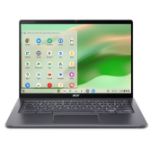 Acer Chromebook Enterprise Spin 714 CP714-2WN-320J Intel® Core™ i3 i3-1315U 14" Touchscreen Full HD 8 GB LPDDR4x-SDRAM 256 GB SSD Wi-Fi 6E (802.11ax) ChromeOS Gray