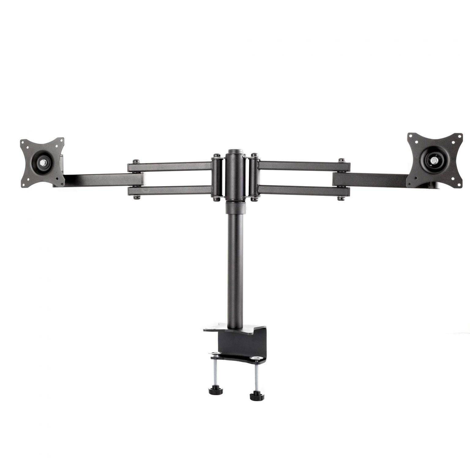 EU Product - SV06c-B Tischhalterung fr 2 Displays mit 2 Doppelschwenkarmen zum klemmen 19