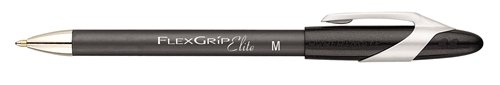 PaperMate Flexgrip Elite Retractable Ballpoint Pen Medium Black (Pack of 12) S0767600