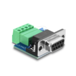 DeLOCK 91294 cable gender changer D-Sub 9 4 pin terminal block Black
