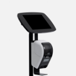 Bouncepad Original Elevate + Brother Printer Mount (inc USB Cable) | Apple iPad Air 6th Gen 11-inch (2024) | Black | Covered Front Camera and Home Button