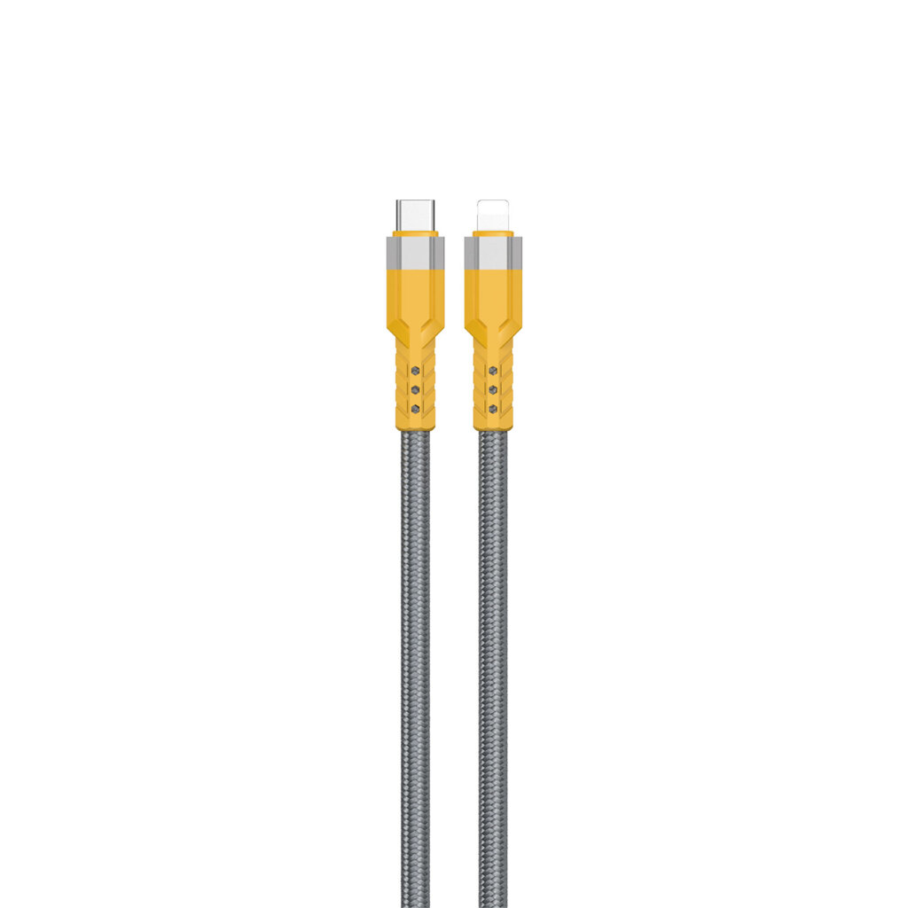 Image of DUDAO 30E USB-C - Lightning cable 1 m Grey, Yellow