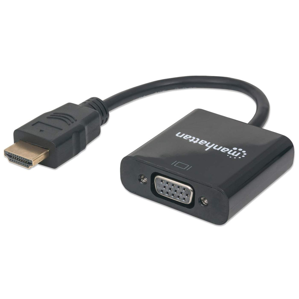 Image of Manhattan HDMI to VGA Converter Cable. 1080p. 30cm. Male to Female. Op