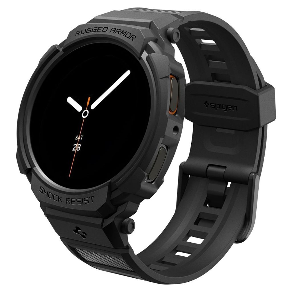 EU Product - Rugged Armor Pro Watch Strap & Case Samsung Galaxy Watch 8 40mm - Black thumbnail