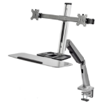 Siig CE-MT2G12-S1 monitor mount / stand 27" Silver Desk