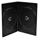 MediaRange BOX14-7-100 optical disc case Slimline case 2 discs Black