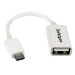 StarTech.com Cable Adaptador Micro USB a USB OTG Blanco de 12cm - Macho a Hembra