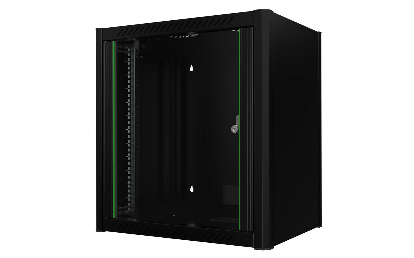 Lanview Black Rwm12u45bl Rack Cabinet 12U Wall Mounted Rack
