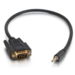 C2G 0.5m DB9 - 3.5mm m/m Black