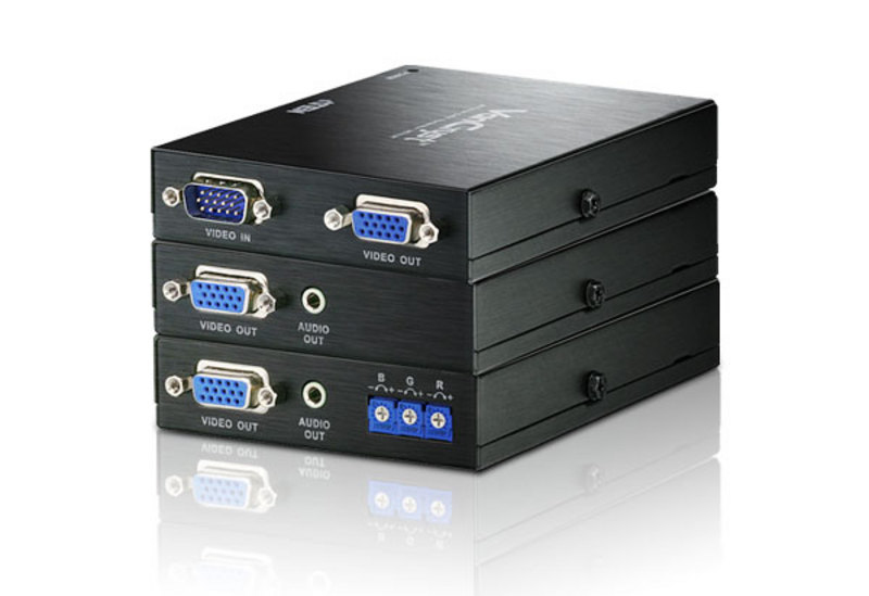 Aten VE170-AT-E AV extender AV transmitter & receiver Black