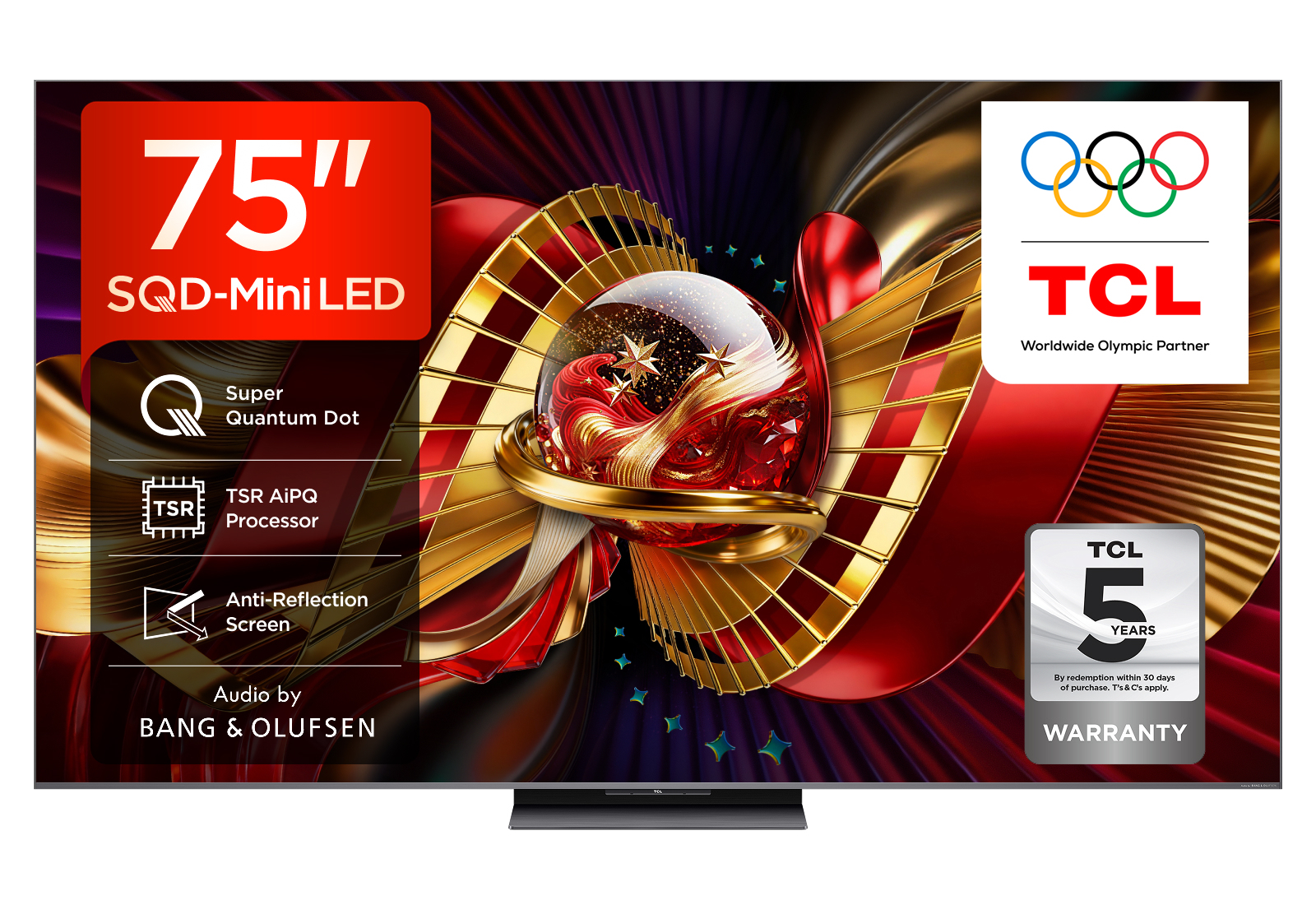 Tcl Light C8l 75C8l-Uk Tv 190.5 Cm (75") 4K Ultra Hd Smart Tv Wi-Fi Bla