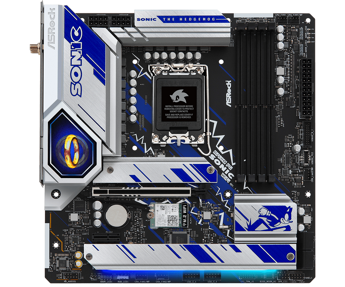 Image of Asrock B760M PG SONIC WIFI motherboard Intel B760 LGA 1700 micro ATX