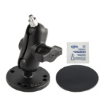 RAM Mounts Adhesive Double Ball Mount with 1/4"-20 Threaded Stud