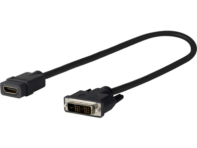 Image of Vivolink PRODVIADAPHDMI video cable adapter 0.2 m DVI-D HDMI Black