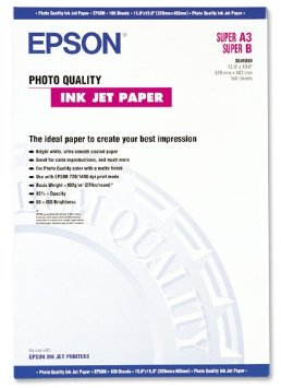Epson Photo Quality Ink Jet Paper. DIN A3+. 102g/m2. 100 Sheets