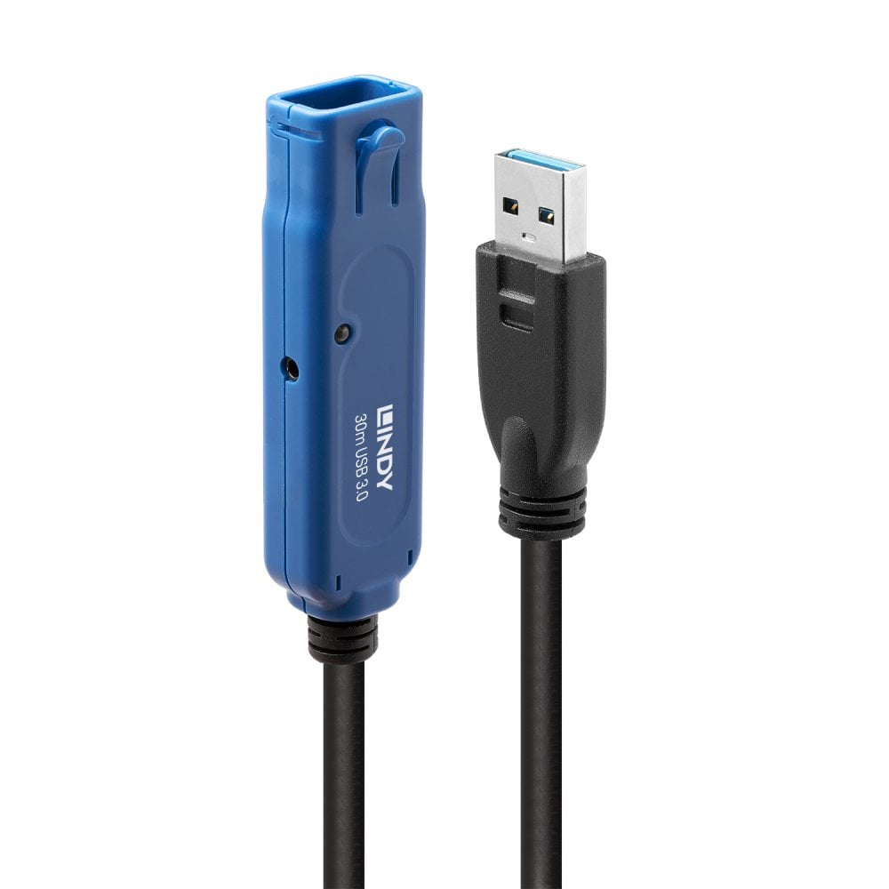 Image of Lindy 43362 USB cable 30 m USB 3.2 Gen 1 (3.1 Gen 1) USB A Black, Blue