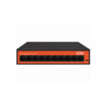 Wi-Tek WI-PS308GH V2 network switch Gigabit Ethernet (10/100/1000) Power over Ethernet (PoE) Black, Orange
