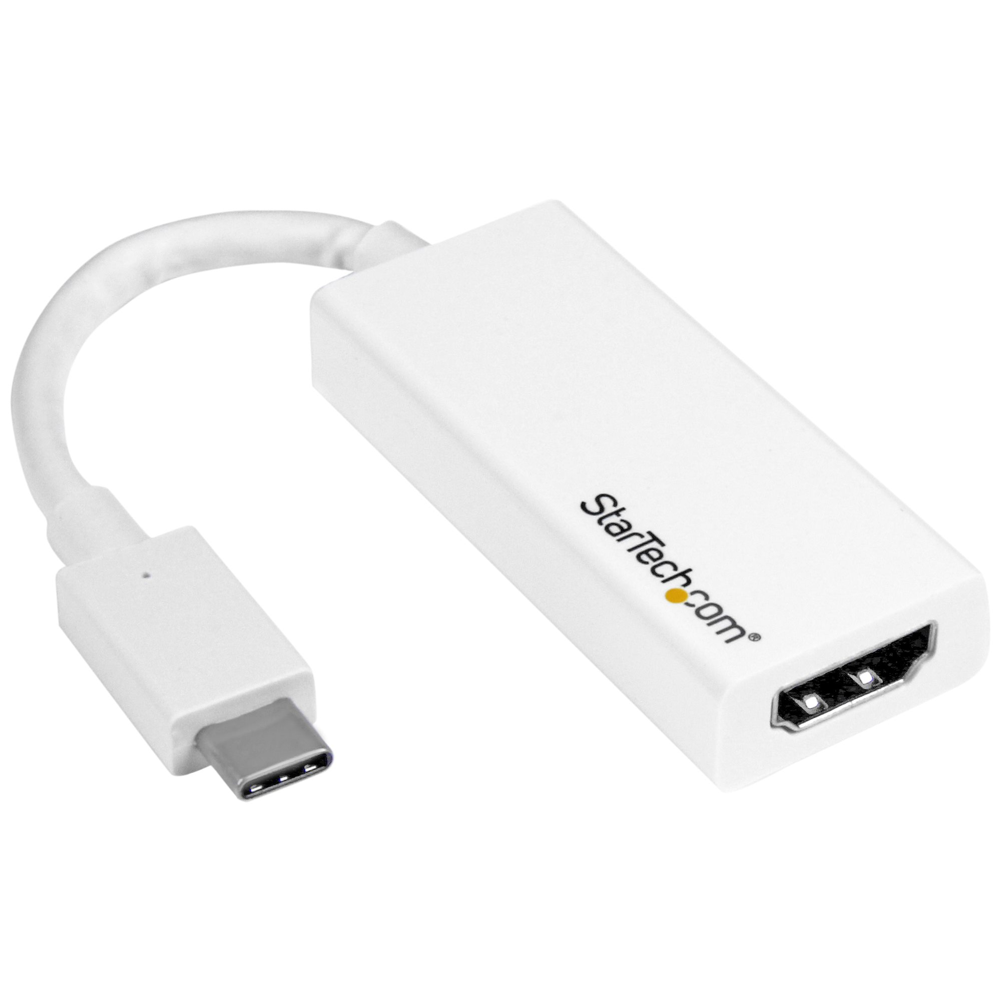Image of StarTech.com USB-C to HDMI Adapter - White - 4K 60Hz