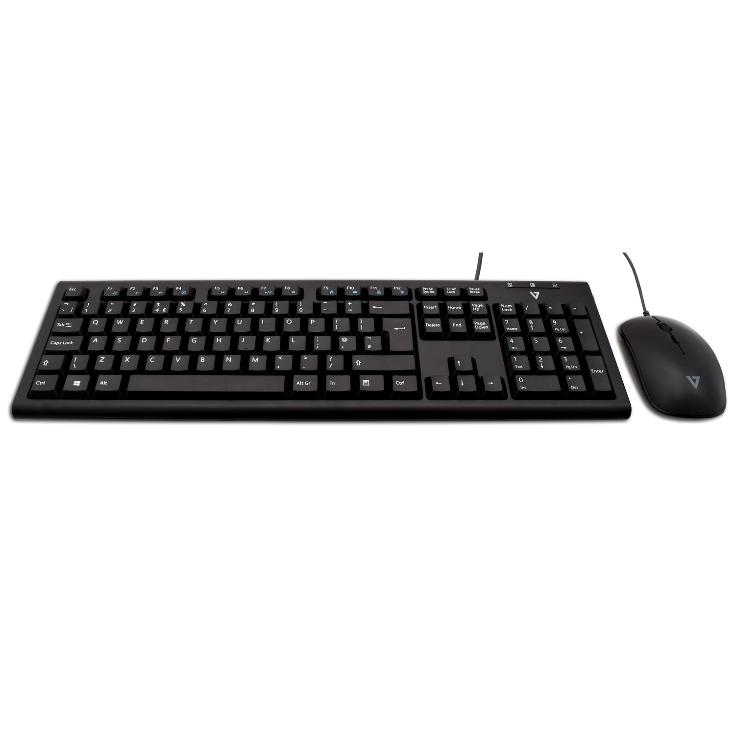 V7 Wired Keyboard and Mouse Combo &acirc;&euro;&ldquo; UK