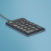 R-Go Tools Tastatur R-Go Numpad Break, ergonomischer Ziffernblock mit Pausensoftware, kabelgebunden, schwarz
