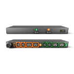 Vertiv GXPR086-103P44PS6-IP44 power distribution unit (PDU) 8 AC outlet(s) 1U Black