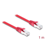 DeLOCK RJ45 Network Cable Cat.6A S/FTP 1 m red
