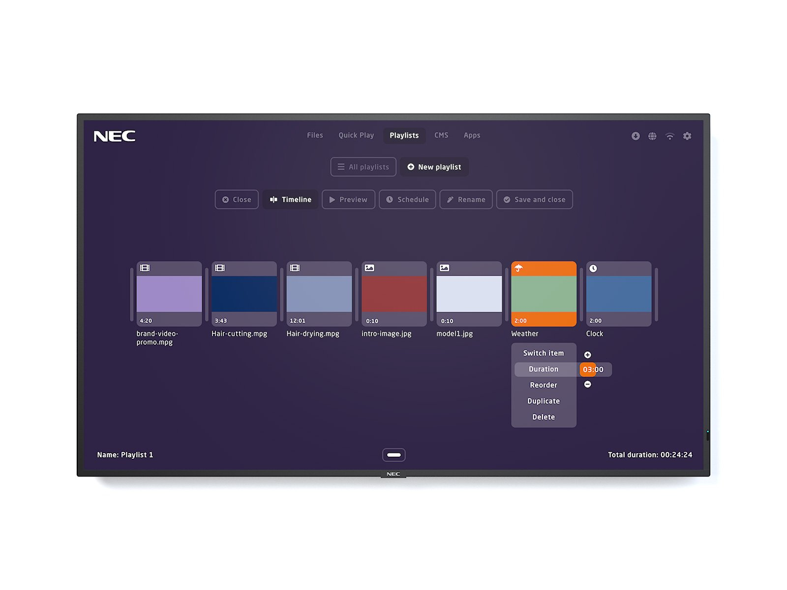 Image of NEC MultiSync ME431-MPi4 Digital signage flat panel 109.2 cm (43")...