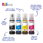 Epson C13T00S14A/103 Ink bottle black, 4.5K pages 70ml for Epson L 1110