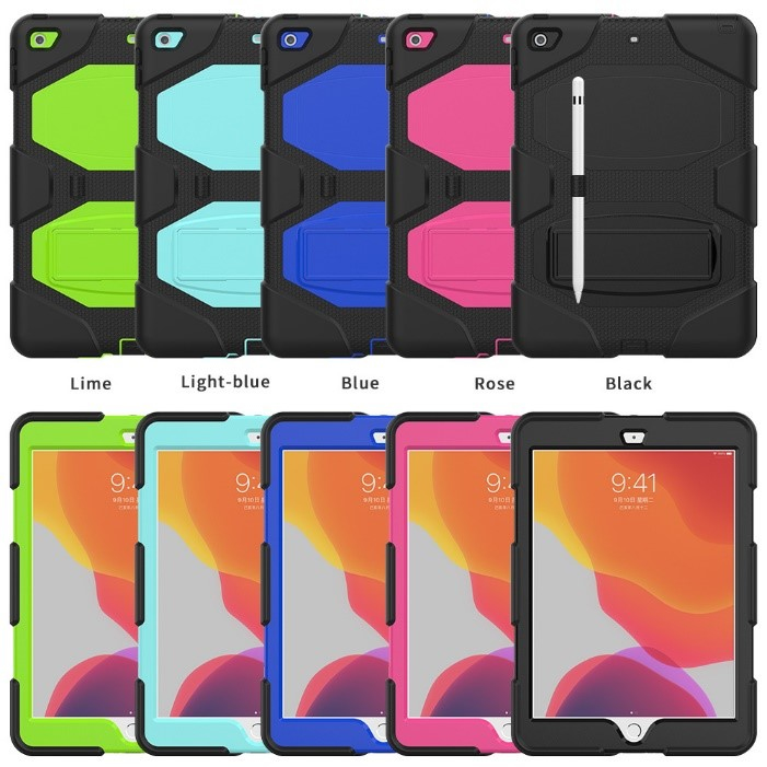 Apple iPad 10.2 (9th 8th and 7th Gen) Rhino Case with Integrated Kickstand No Screen - Black thumbnail