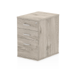 Dynamic I003221 office drawer unit Oak, Grey Melamine Faced Chipboard (MFC)