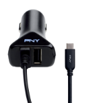 PNY P-DC-TC-K01-04-RB mobile device charger Mobile phone, Tablet Black Cigar lighter Auto