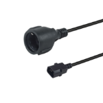 Equip 112106 power cable Black 0.25 m IEC C14 CEE7/3