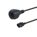 Equip 112106 power cable Black 0.25 m IEC C14 CEE7/3