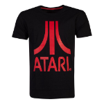 Atari Red Logo T-Shirt, Male, Small, Black (TS046262ATA-S)