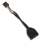 Silverstone G11303050-RT cable interface/gender adapter USB 3.0 USB 2.0 Black