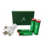 Accuratus x2 AA 1800mAh & x2 AAA USB Type-C Rechargable Batteries