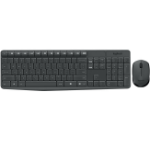 Logitech MK235 Wireless and Mouse Combo keyboard Mouse included RF Wireless Greek Grey