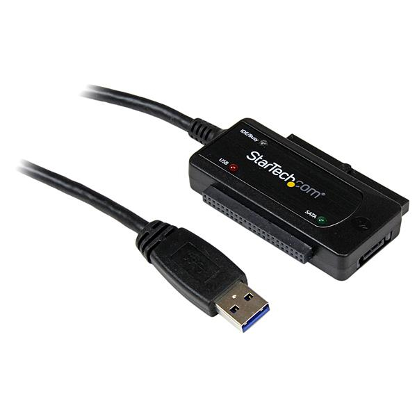 Image of StarTech.com USB 3.0 to SATA or IDE Hard Drive Adapter / Converter