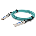 AddOn Networks QSFP-200GB-AOC25M-AO InfiniBand/fibre optic cable 25 m QSFP56 Green, Silver