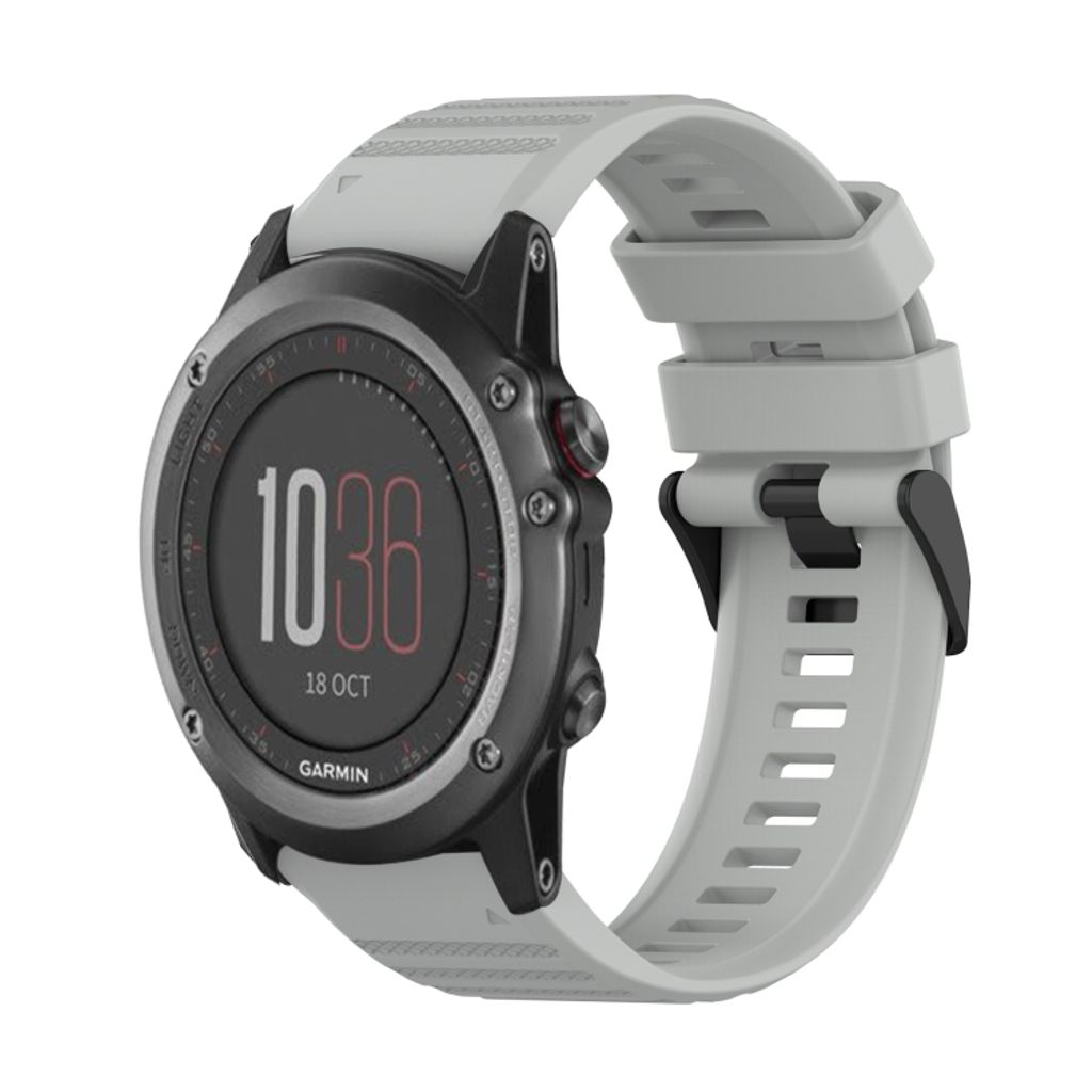 EU Product - Fenix 3 Silicone Watch Band - Gray thumbnail