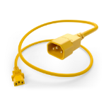 UNC PWRC13C1410FYLW power cable Yellow 120" (3.05 m) C13 coupler C14 coupler