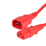 Cablenet 2m IEC C14 - IEC C13 Red PVC 0.75mm Power Leads