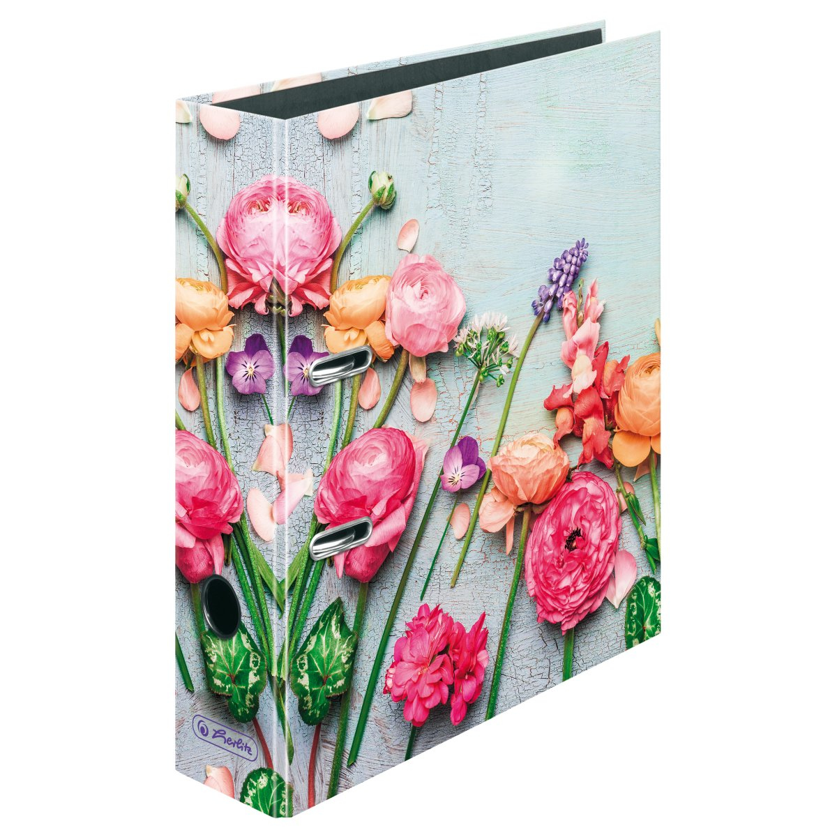 Image of Herlitz Lever arch file maX.file A4 8cm Garden Flowers