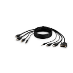 Belkin F1DN2CC-DHPP-6 KVM cable 1.8 m Black