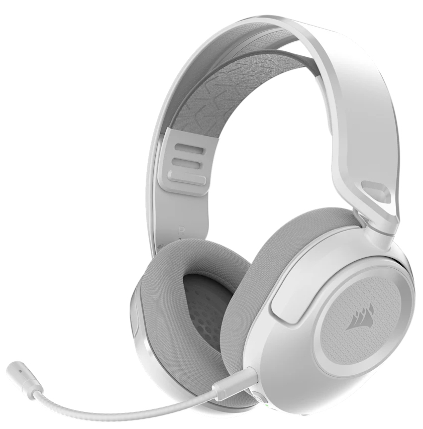 Corsair HS35 v3 Headset Wireless Head-band Gaming USB Type-C Bluetooth White