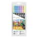 Tombow ABT-6P-2 felt pen Fine Blue, Mint, Pink, Purple, Yellow 6 pc(s)