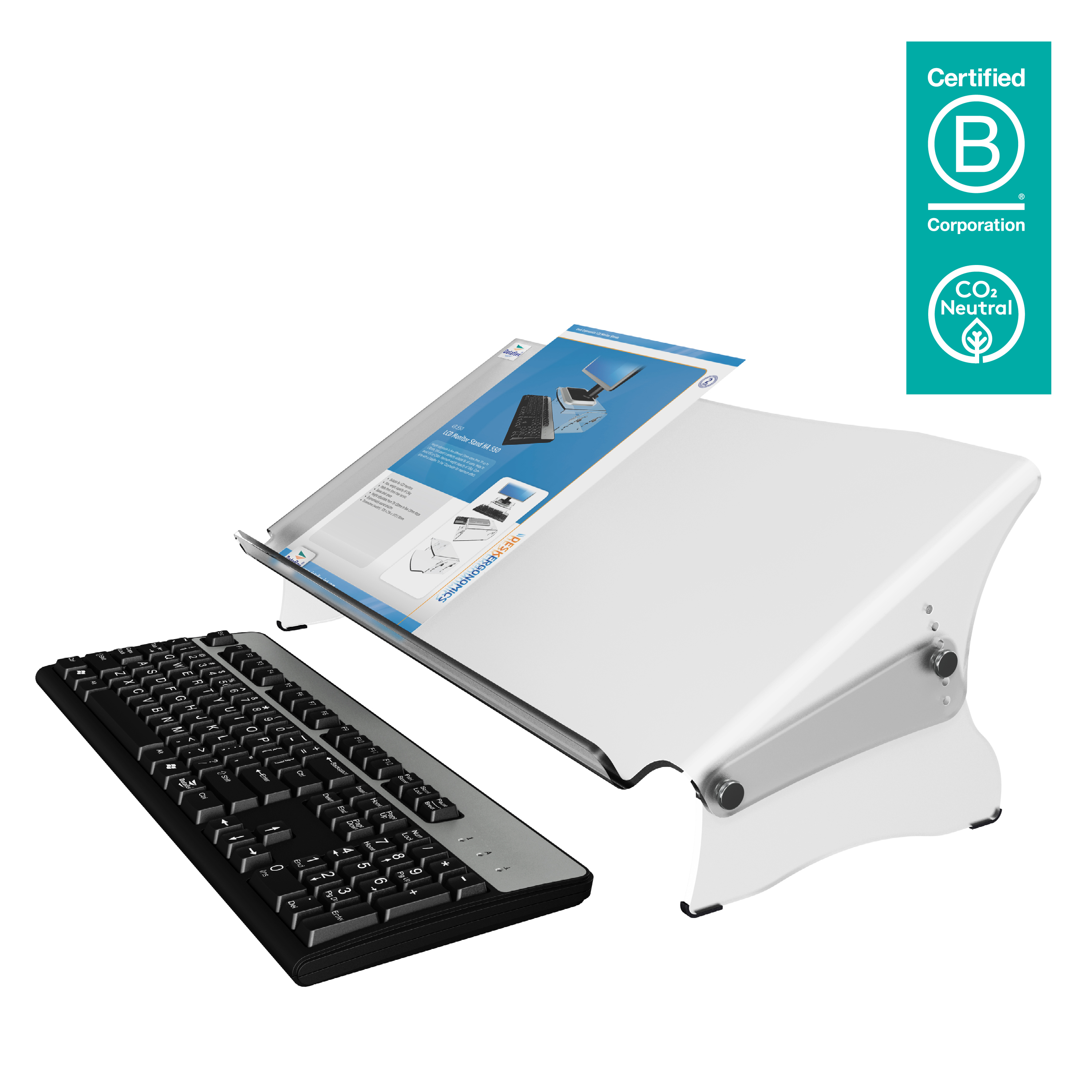 Image of Dataflex Addit ErgoDoc document holder - adjustable 411