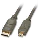 Lindy 1.5m HDMI HDMI cable HDMI Type C (Mini) HDMI Type D (Micro) Black