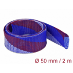 DeLOCK Braided Sleeve stretchable 2 m x 50 mm blue-red-white