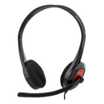 Deltaco HL-108 headphones/headset Wired Head-band Calls/Music Black, Red